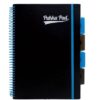 Caiet cu spirala si separatoare Pukka Project Book. albastru 3086S-PPN