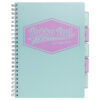 Caiet cu spirala si separatoare Pukka Project Book Pastel A4 Menta 8630S(TL)-PST
