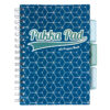 Caiet cu spirala si separatoare Pukka Pad Project Book Glee, 200 pag, matematicaA5 albastru inchis 8688S(DE)-GLE