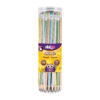 Creioane Strigo HB cu guma de sters multicolora si corp pastel metalic, SSC280