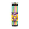 Creioane Strigo HB cu guma de sters multicolora, lemn negru si corp pastel, SSC283