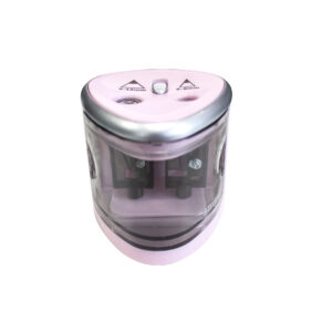 Ascutitoare Strigo electrica, doua dimensiuni, roz pastel SSC345