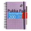 Caiet cu spirala si separatoare Pukka Pad A5 Executive Metallic Project Book, 200 pagini, pink 6336-MET(3)