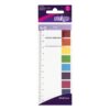 Etichete indexare Strigo adezive 8 paduri 45x12mm 120 file multicolor SSN010