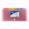 Mapa plic cu capsa DL 6 compartimente colorate, Strigo transparent  SF029