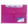 Mapa Strigo Plastic Extensibil A4 12 Compartimente Roz,  SF036