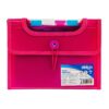 Mapa Strigo Plastic Extensibil A5 6 Compartimente Roz SF040