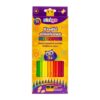 Creioane colorate Strigo, NEON, 12 culori, cu ascutitoare SSC117