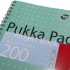 Caiet cu spirala si separatoare Pukka Pad Metallic Project Book dictando A4, microperforatii, 200 pagini 8521-MET