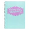 Caiet cu spirala Pukka Pad Pastel Jotta dictando A4 mint 8628(TL)-PST