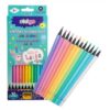 Creioane colorate Strigo pastel 12 culori, cu ascutitoare SSC149