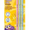 Blister Creioane Strigo HB PASTEL X3 +guma de sters SSC150X3+SSC102