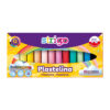 Plastilina Strigo 12 culori ( 6 culori clasice + 6 culori pastel) SSC333