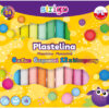 Plastilina Strigo 24 culori mix (6 x fluorescente, 6 x pastel, 12 x clasice) SSC337