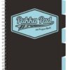 Caiet cu spirala si separatoare Pukka Pad Project Book, format  A4, matematica, hartie 80g, 3098(BK)-WPC