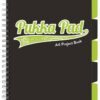 Caiet cu spirala si separatoare Pukka Pad Project Book, format A4 matematica, hartie 80g, 3102(BK)-WPC