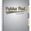 Caiet cu spirala si separatoare Pukka Pad Project Book, format A4, matematica, hartie 80g, 3113(GY)-WPC