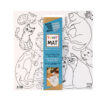 PLANȘĂ FUNNY MAT - PISICI + CADOU SET INSTRUMENTE DE COLORAT, SFU401