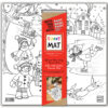 PLANȘĂ FUNNY MAT -  O ZI LA ZAPADA+ CADOU SET INSTRUMENTE DE COLORAT, SFU403