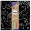 PLANȘĂ FUNNY MAT  NEAGRA -DINOZAURI + Cadou set creta, SFU702