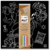 PLANȘĂ FUNNY MAT  NEAGRA - VESTUL SALBATIC   + Cadou set creta, SFU703