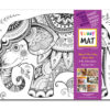 PLANȘĂ FUNNY MAT - ELEFANT + CADOU SET INSTRUMENTE DE COLORAT, SFU1002