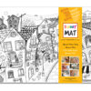 PLANȘĂ FUNNY MAT - STRADA CU PISICI + CADOU SET INSTRUMENTE DE COLORAT, SFU1003