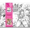 PLANȘĂ FUNNY MAT - PRINTUL SI PRINTESA + CADOU SET INSTRUMENTE DE COLORAT, SFU1010
