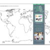 PLANȘĂ FUNNY MAT - HARTA DE MUTA+ CADOU SET INSTRUMENTE DE COLORAT, SFU1020