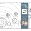 PLANȘĂ FUNNY MAT - SISTEMUL SOLAR + CADOU SET INSTRUMENTE DE COLORAT, 1021