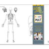 PLANȘĂ FUNNY MAT - CORPUL UMAN+ CADOU SET INSTRUMENTE DE COLORAT, SFU1022