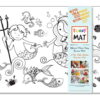 PLANȘĂ FUNNY MAT - SIRENE  + CADOU SET INSTRUMENTE DE COLORAT, SFU1027