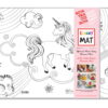 PLANȘĂ FUNNY MAT - UNICORN  + CADOU SET INSTRUMENTE DE COLORAT, SFU1028