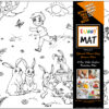 PLANȘĂ FUNNY MAT - IEPURI + CADOU SET INSTRUMENTE DE COLORAT, SFU1043