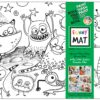 PLANȘĂ FUNNY MAT - EXTRATERESTRII+ CADOU SET INSTRUMENTE DE COLORAT, SFU1057