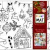 PLANȘĂ FUNNY MAT - LA MULTI ANI! + CADOU SET INSTRUMENTE DE COLORAT, SFU1058