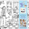 PLANȘĂ FUNNY MAT - MAGAZINUL DE INGHETATA + CADOU SET INSTRUMENTE DE COLORAT, SFU1062