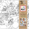PLANȘĂ FUNNY MAT - IARNA + CADOU SET INSTRUMENTE DE COLORAT, SFU1065