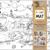 PLANȘĂ FUNNY MAT -  VARA + CADOU SET INSTRUMENTE DE COLORAT, SFU1067