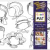 PLANȘĂ FUNNY MAT - EMOTII   + CADOU SET INSTRUMENTE DE COLORAT, SFU1139
