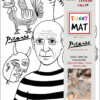 PLANȘĂ FUNNY MAT - PICASSO + CADOU SET INSTRUMENTE DE COLORAT, SFU1250