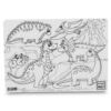PLANȘĂ FUNNY MAT - DINOZAURI + CADOU SET INSTRUMENTE DE COLORAT, SFU1350