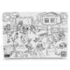 PLANȘĂ FUNNY MAT - LOC DE JOACA + CADOU SET INSTRUMENTE DE COLORAT SFU1355