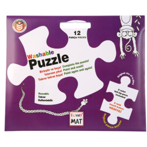 FUNNY MAT PUZZLE - ANIMALE DRAGUTE - 12 PIESE + CADOU SET INSTRUMENTE DE COLORAT, SFU3148