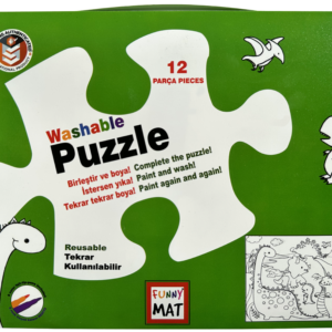 FUNNY MAT PUZZLE - ERA DINOZAURILOR - 12 PIESE- IN GENTUTA+ CADOU SET INSTRUMENTE DE COLORAT, SFU3151