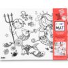 PLANȘĂ FUNNY MAT - UNICORNI & SIRENE + CADOU SET INSTRUMENTE DE COLORAT, SFU4146
