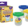 Pahar Strigo pentru pictura, fara varsare cu suport pentru 2 pensule, mix culori SSC402