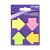 Notite autoadezive Strigo săgeți, 4x20 file neon, 35x35 mm SSN034