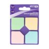 Notite autoadezive Strigo patrate, 4x20 file pastel, 35x35 mm SSN036