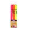 Evidentiatoare Strigo triunghiulare, neon, 3 culori, 3mm, varf tesit SSC350
